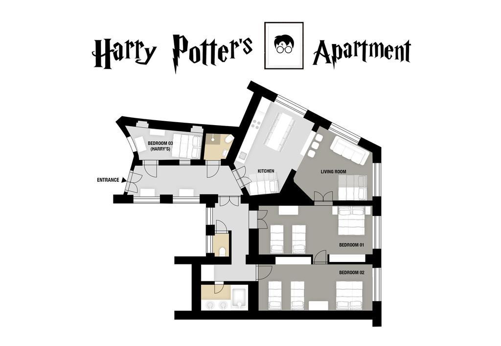 Amazing Harry Potter'S Apt. At Old Town プラハ エクステリア 写真